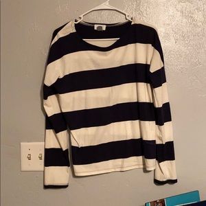 💖 Old Navy Long Sleeve + Navy & White Stripe